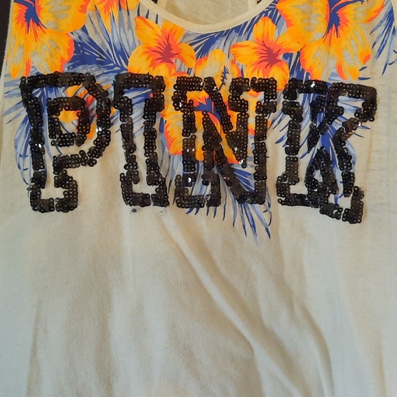 PINK Racerback Tank Top - Picture 3 of 3